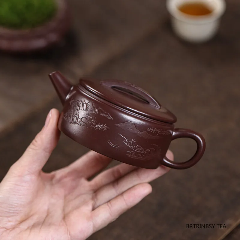 140ml Tradition Yixing Purple Clay Teapot Household Handmade Tea Pot Beauty Tea Infuser Kettle Chinese Zisha Teaware Accessories
140ml Tradition Yixing Purple Clay Teapot Household Handmade Tea Pot Beauty Tea Infuser Kettle Chinese Zisha Teaware Accessories