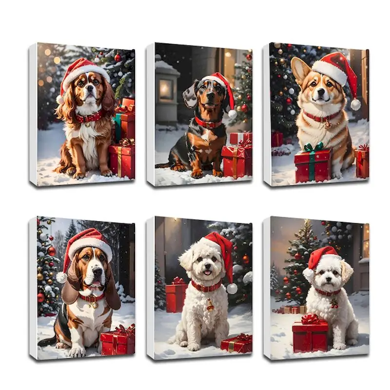 CHENISTORY Picture By Number Christmas Dog Kits Home Decoration Painting By Numbers Drawing On Canvas HandPainted DIY Gift
CHENISTORY Picture By Number Christmas Dog Kits Home Decoration Painting By Numbers Drawing On Canvas HandPainted DIY Gift