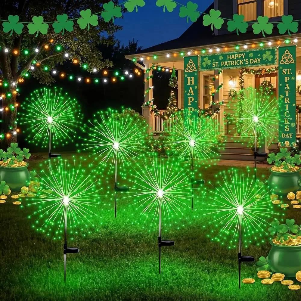 Tujoe 6 Pcs St. Patrick's Day r irework Stake Lights 180 LED 8 es Waterproo LED Sparkler Lights Outdoor Decoration or Garden Pat
Tujoe 6 Pcs St. Patrick's Day r irework Stake Lights 180 LED 8 es Waterproo LED Sparkler Lights Outdoor Decoration or Garden Pat