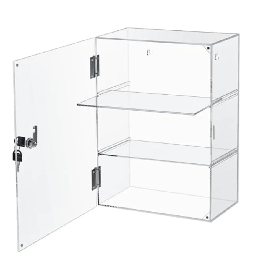 Acrylic Display Case with Lock Key Countertop Display Case Clear Showcase Display Cabinet Multi Functional Safe Storage Bo for
Acrylic Display Case with Lock Key Countertop Display Case Clear Showcase Display Cabinet Multi Functional Safe Storage Bo for