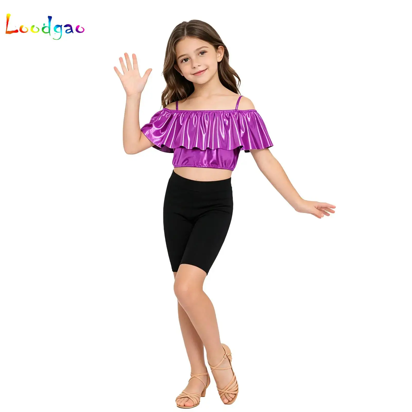 Kids Girls Hip Hop Dance Clothes Kids Jersey Shiny Sequins Metallic Tank Top Jazz Metallic Holographic Crop Top Cheerleading
Kids Girls Hip Hop Dance Clothes Kids Jersey Shiny Sequins Metallic Tank Top Jazz Metallic Holographic Crop Top Cheerleading