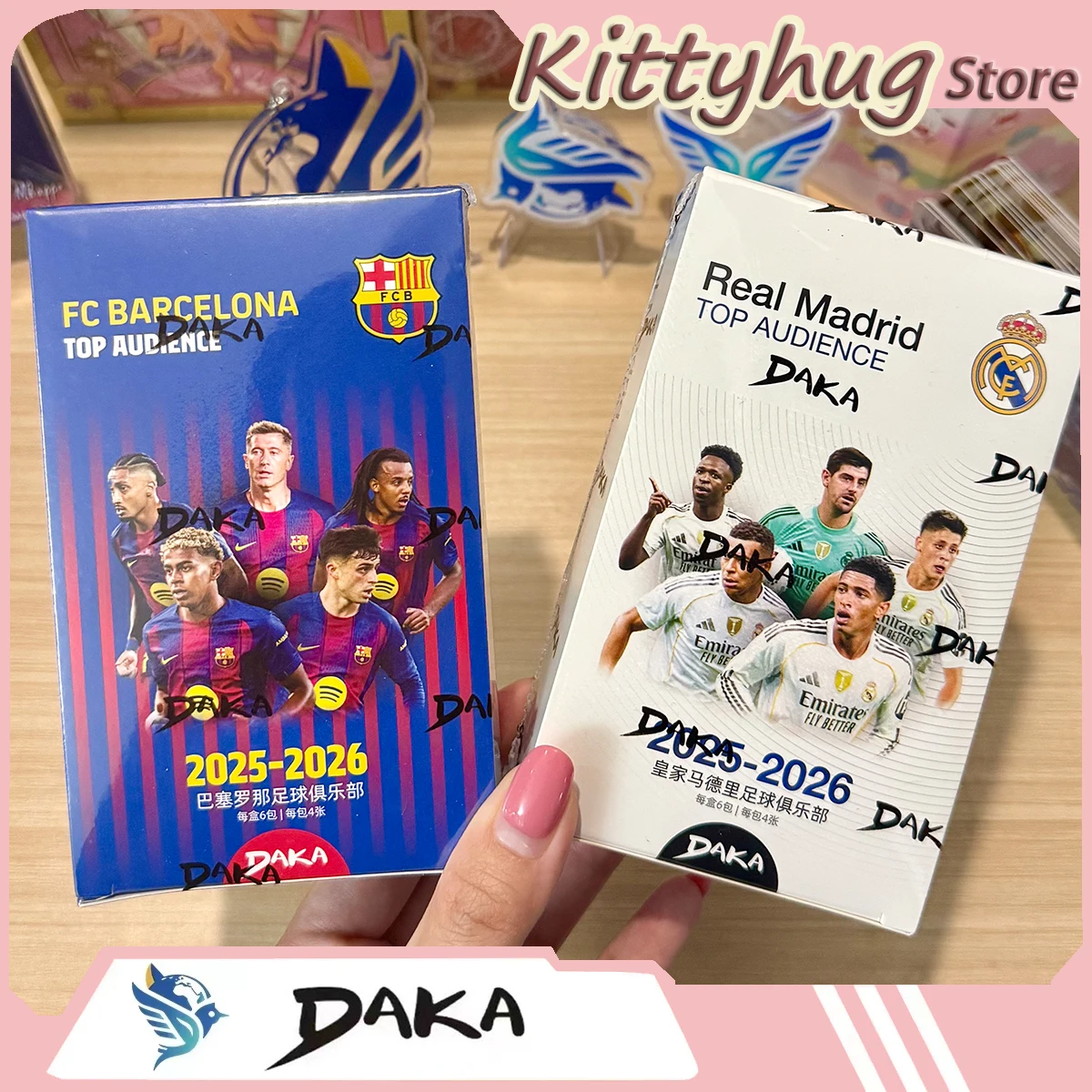 Daka The 2024-25 Season Top Audience Series Real Madrid & Fc Barcelona Sports Trading Card Pop Culture Toys Surprise Gift
Daka The 2024-25 Season Top Audience Series Real Madrid & Fc Barcelona Sports Trading Card Pop Culture Toys Surprise Gift