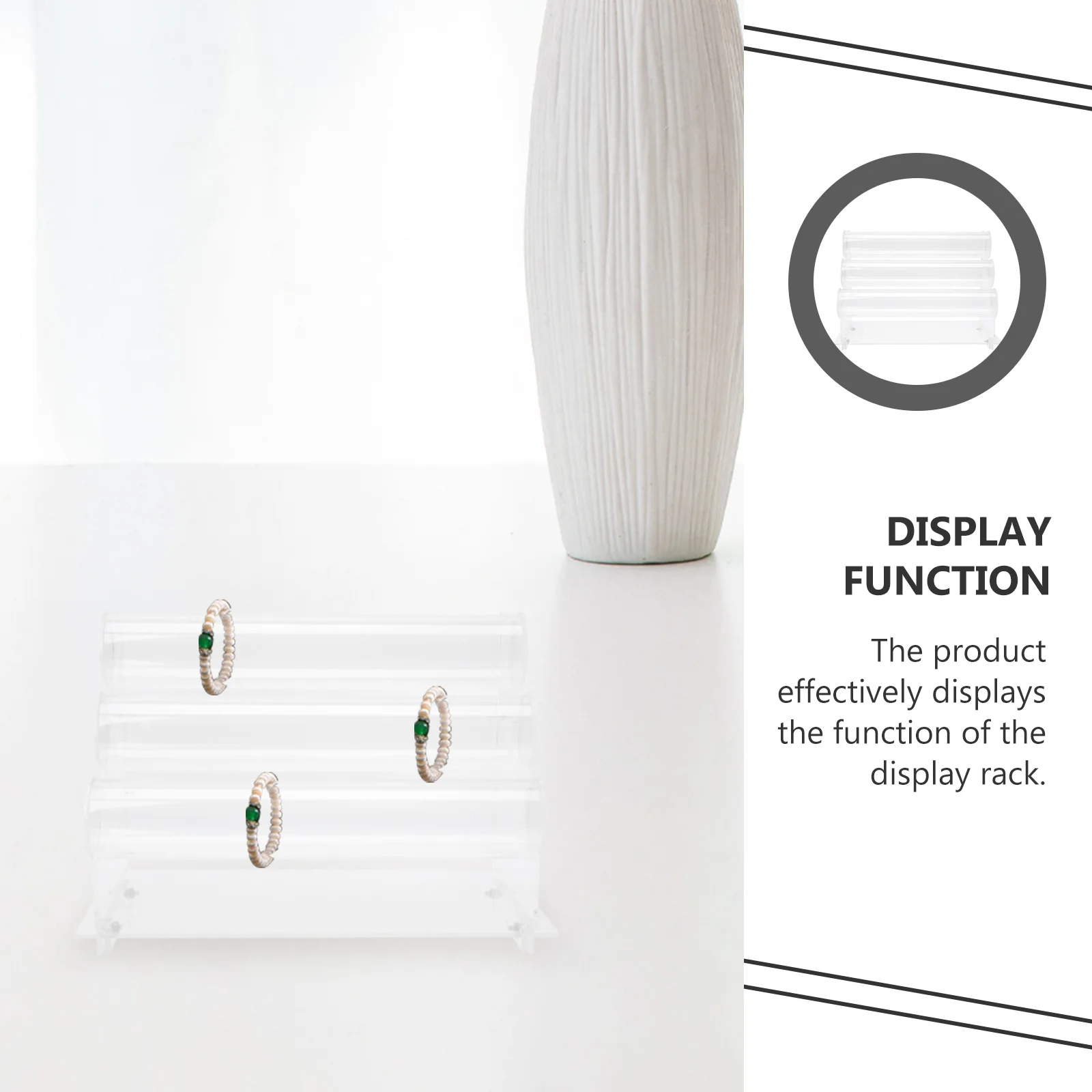 Acrylic Bracelet Displaying Stand Three-Layer Watch Storage Rack Hair Rope Stand For Jewelry Store Bedroom Use Versatile Display
Acrylic Bracelet Displaying Stand Three-Layer Watch Storage Rack Hair Rope Stand For Jewelry Store Bedroom Use Versatile Display
