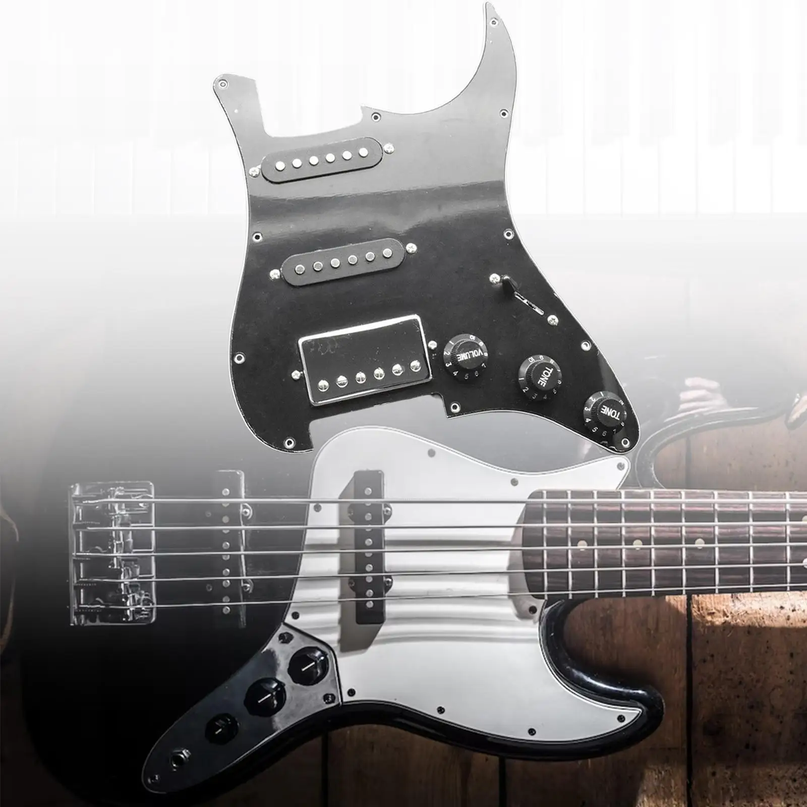 11-луночная гитарная накладка SSH со звукоснимателем, предварительно смонтированная пластина с царапинами, хамбакер для замены аксессуаров
11-луночная гитарная накладка SSH со звукоснимателем, предварительно смонтированная пластина с царапинами, хамбакер для замены аксессуаров