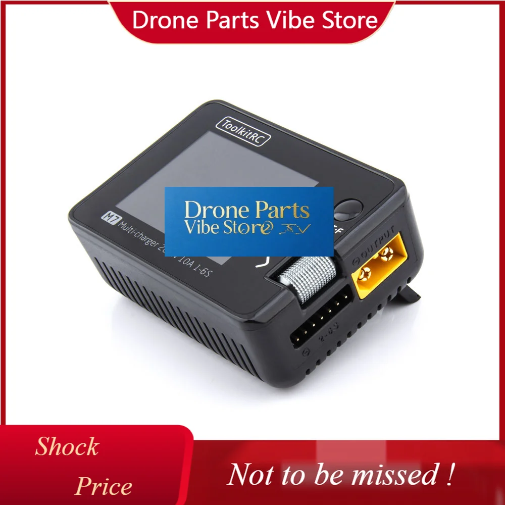 DParts1ToolkitRC M7 FPV Drone Accessories 200W 10A DC Battery Balance Charger With 2-6S Lithium Charging Input
DParts1ToolkitRC M7 FPV Drone Accessories 200W 10A DC Battery Balance Charger With 2-6S Lithium Charging Input