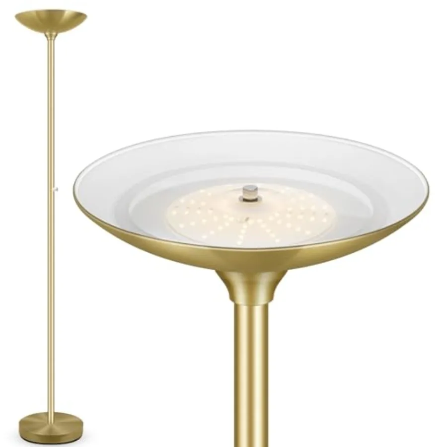 30W Torchiere Floor Lamp, 3600LM Bright Stepless Dimmable Floor Lamp, 71 Inch LED Standing Lamp 3000K, Rotary Switch, I Inch Th
30W Torchiere Floor Lamp, 3600LM Bright Stepless Dimmable Floor Lamp, 71 Inch LED Standing Lamp 3000K, Rotary Switch, I Inch Th