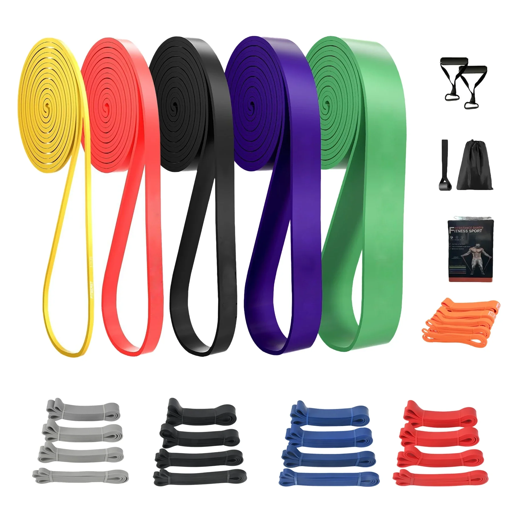 208 Cm Exercise Stretch Resistance Bands Set Pull Up Assistance Exercise Pull Up Band Power Arm Bands
208 Cm Exercise Stretch Resistance Bands Set Pull Up Assistance Exercise Pull Up Band Power Arm Bands