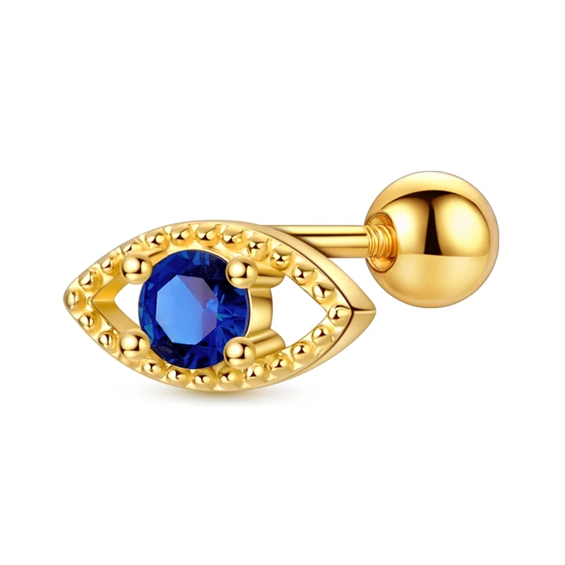 Classic 925 Sterling Silver Golden Blue Eye Screw Ball Zircon Stud Earrings For Women Fine Birthday Jewelry Gifts
Classic 925 Sterling Silver Golden Blue Eye Screw Ball Zircon Stud Earrings For Women Fine Birthday Jewelry Gifts