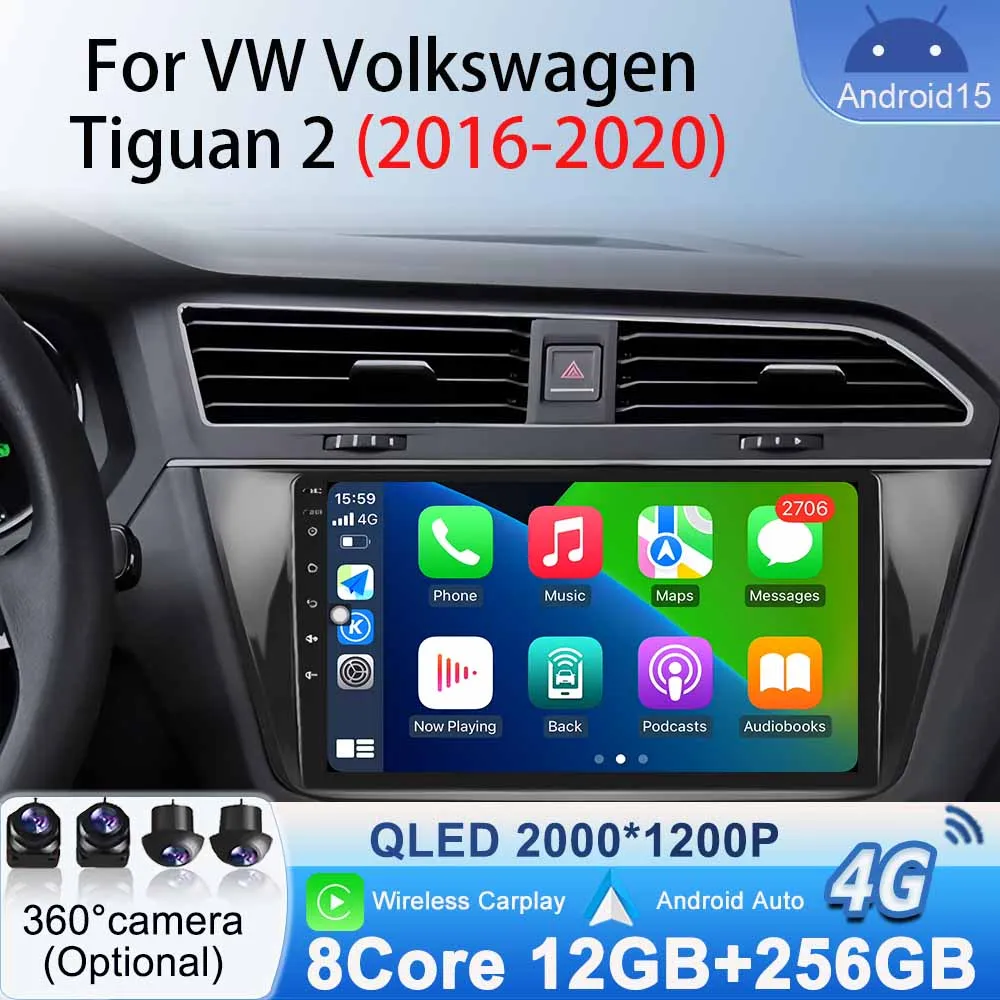 Multimedia Video Player for VW Volkswagen Tiguan 2 2016 - 2020 GPS BT Navigation Carplay Android Auto Car Radio Android 15 WiFi
Multimedia Video Player for VW Volkswagen Tiguan 2 2016 - 2020 GPS BT Navigation Carplay Android Auto Car Radio Android 15 WiFi