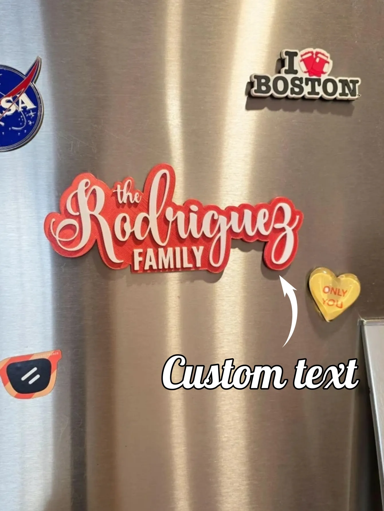 Custom Art Font Double-layer Acrylic Refrigerator Stickers DIY Family Name Fashion Fun Customized Colored Home Fridge Magnet
Custom Art Font Double-layer Acrylic Refrigerator Stickers DIY Family Name Fashion Fun Customized Colored Home Fridge Magnet