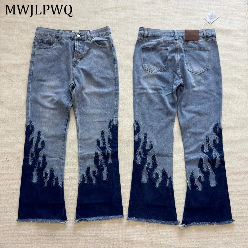 MWJLPWQ High Street Denim Flared Denim Pants For Men Hiphop Washed Vintage Patchwork Rough Edge Women Jeans Autumn Tide 11258
MWJLPWQ High Street Denim Flared Denim Pants For Men Hiphop Washed Vintage Patchwork Rough Edge Women Jeans Autumn Tide 11258