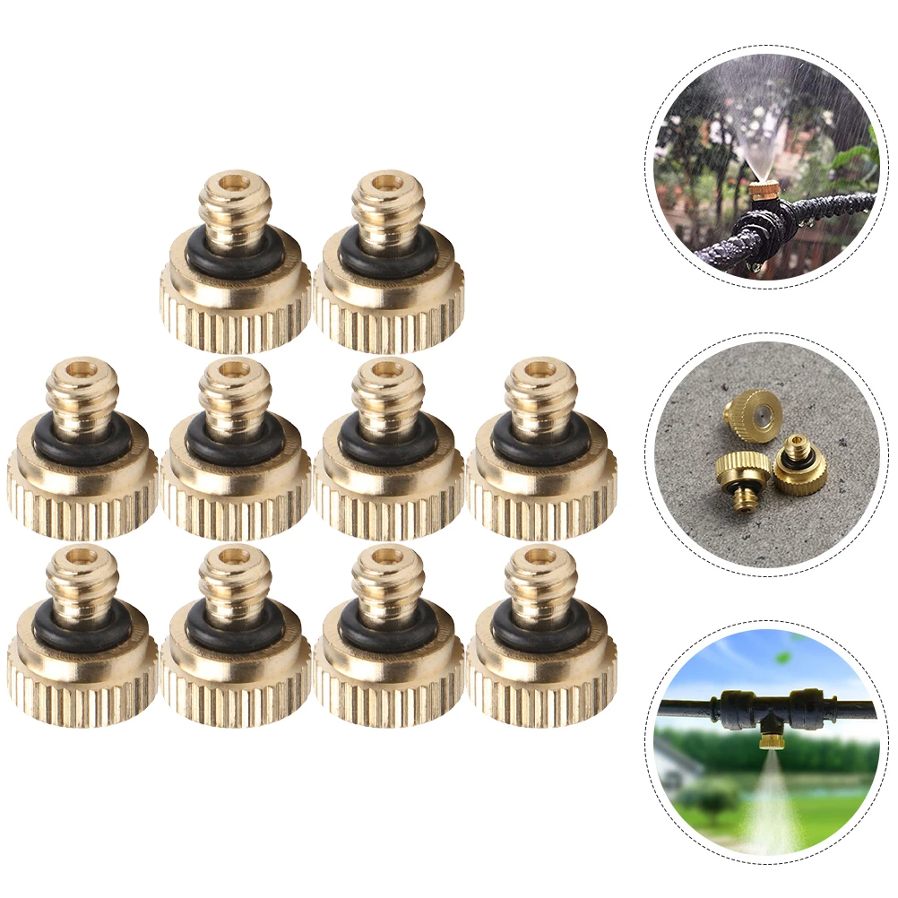 10pcs Atomizing Nozzle Copper Low Pressure Misting Sprinkler Head Pipe Cooling Irrigation Landscaping Greenhouse Agricultural
10pcs Atomizing Nozzle Copper Low Pressure Misting Sprinkler Head Pipe Cooling Irrigation Landscaping Greenhouse Agricultural