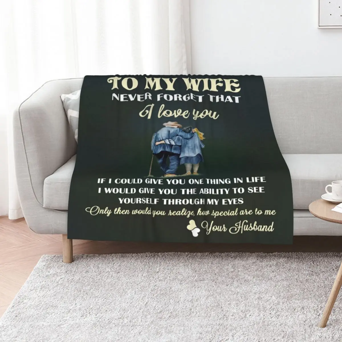 To My Wife Never forget that Throw Blanket Travel Size Cozy Blanket for Plane Train
To My Wife Never forget that Throw Blanket Travel Size Cozy Blanket for Plane Train