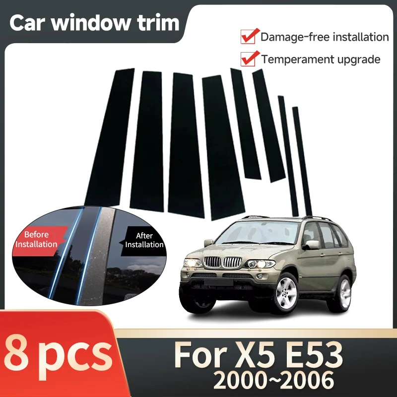 Car Window Trim Cover for BMW X5 E53 2000~2006 2005 2004 Polished Pillar Post Car Window Trim B C Column Sticker Car Accessories
Car Window Trim Cover for BMW X5 E53 2000~2006 2005 2004 Polished Pillar Post Car Window Trim B C Column Sticker Car Accessories