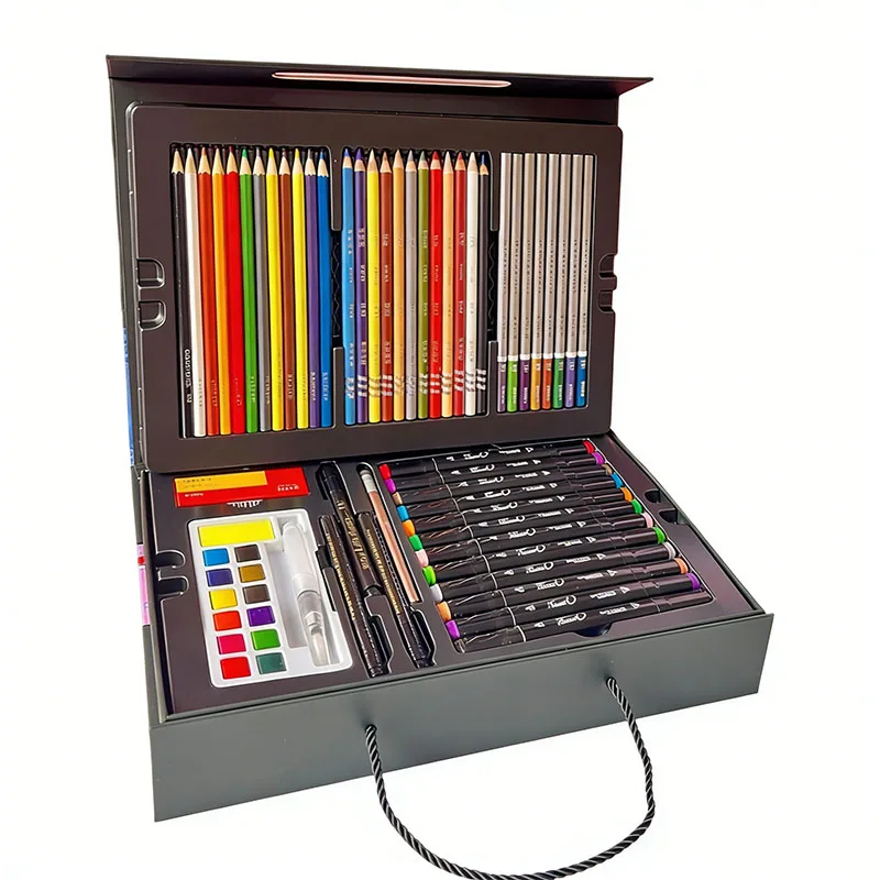 63PCS Brush Set Painting Stationery Art Oil Painting Stick Tool Watercolor Pen Crayon Pencil Graffiti Gift Box
63PCS Brush Set Painting Stationery Art Oil Painting Stick Tool Watercolor Pen Crayon Pencil Graffiti Gift Box