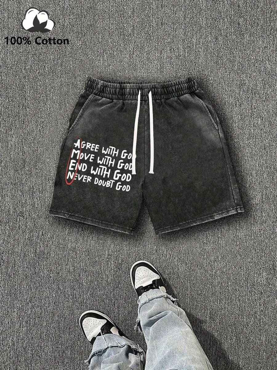Mens Cotton Printed Washed Loose Shorts Street Style Casual Sport Shorts
Mens Cotton Printed Washed Loose Shorts Street Style Casual Sport Shorts
