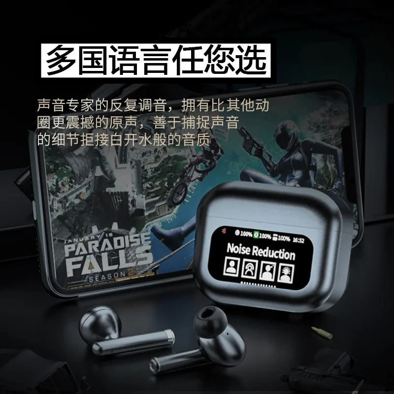 AI Multi-Language Bluetooth Travel Real Human Pronunciation Conference Translation Headset