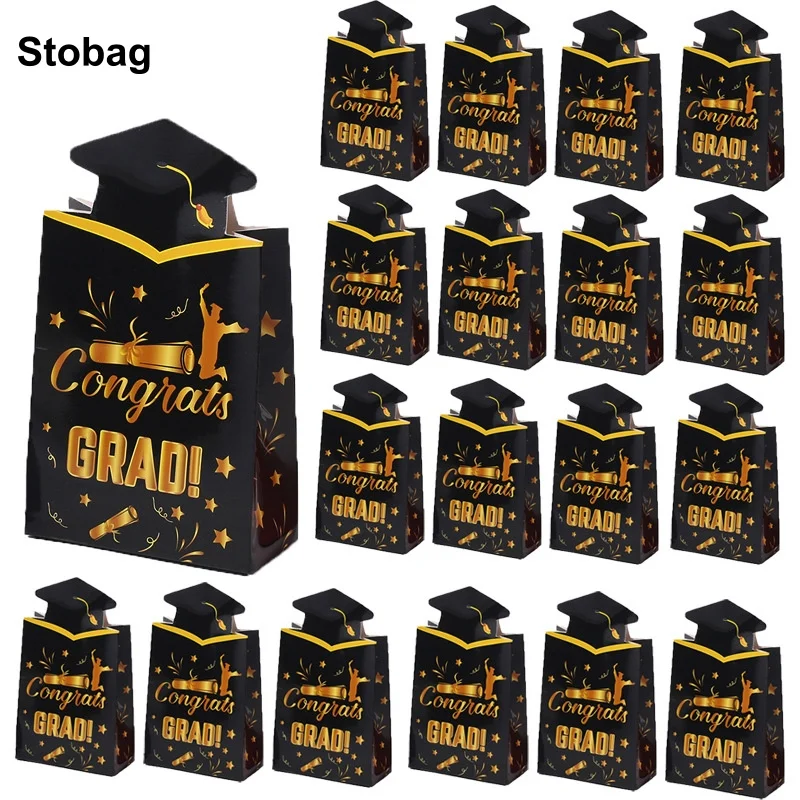 StoBag 50pcs Wholesale Graduation Season Gift Candy Box Kraft Paper Student Kids Packaging for Chocolate Sweets Storage Party
StoBag 50pcs Wholesale Graduation Season Gift Candy Box Kraft Paper Student Kids Packaging for Chocolate Sweets Storage Party