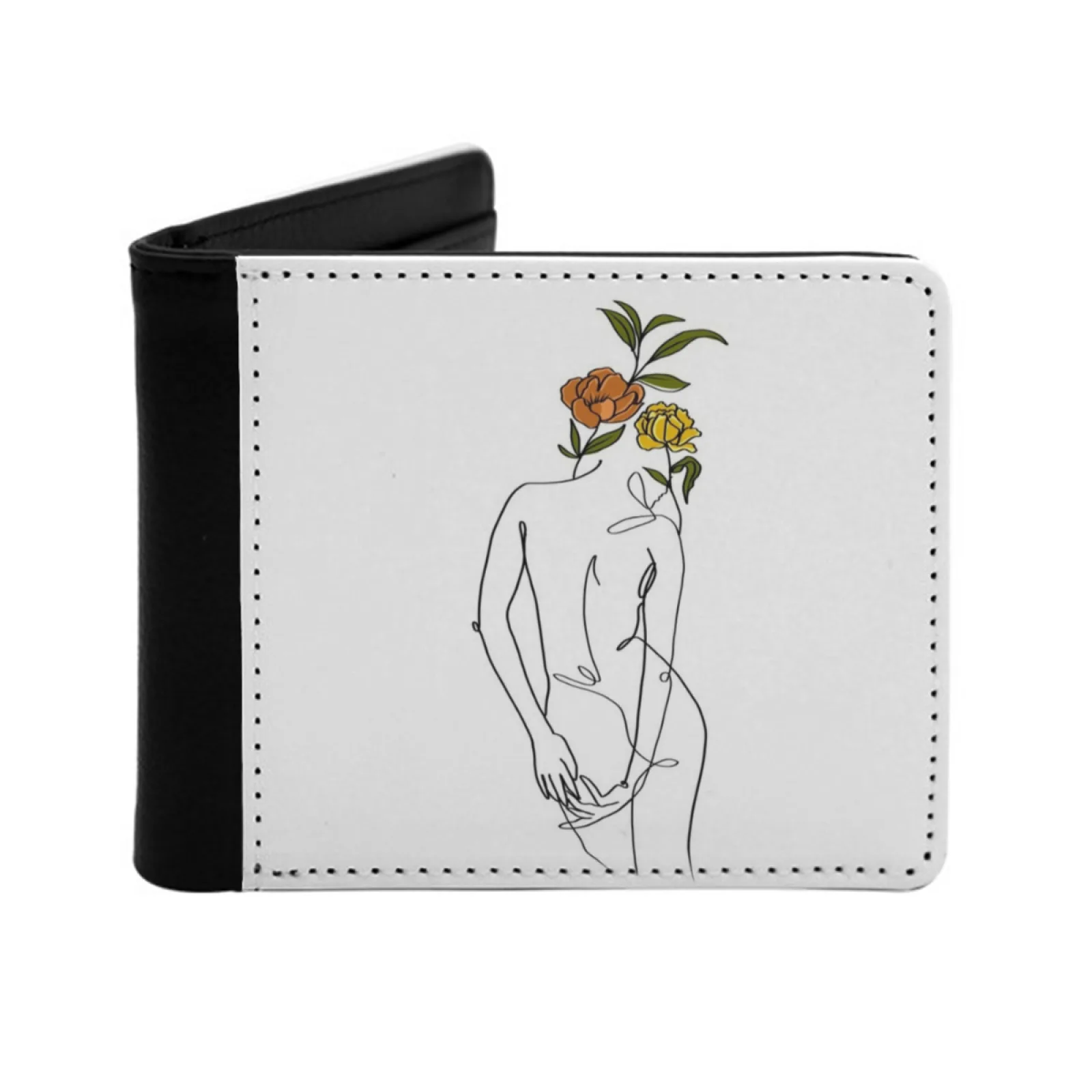 Woman Back With Flower Head Line Art New Men's Wallet Short Fashion Pu Leather Wallet Multi Card Wallet Woman Line Drawing Line
Woman Back With Flower Head Line Art New Men's Wallet Short Fashion Pu Leather Wallet Multi Card Wallet Woman Line Drawing Line