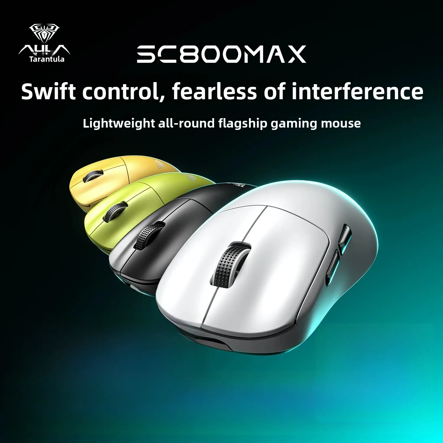 AULA SC800MAX Tri-mode Bluetooth Wireless Gaming Mouse Lightweight Ergonomic for Small Medium Hand PC E-sports Game
AULA SC800MAX Tri-mode Bluetooth Wireless Gaming Mouse Lightweight Ergonomic for Small Medium Hand PC E-sports Game