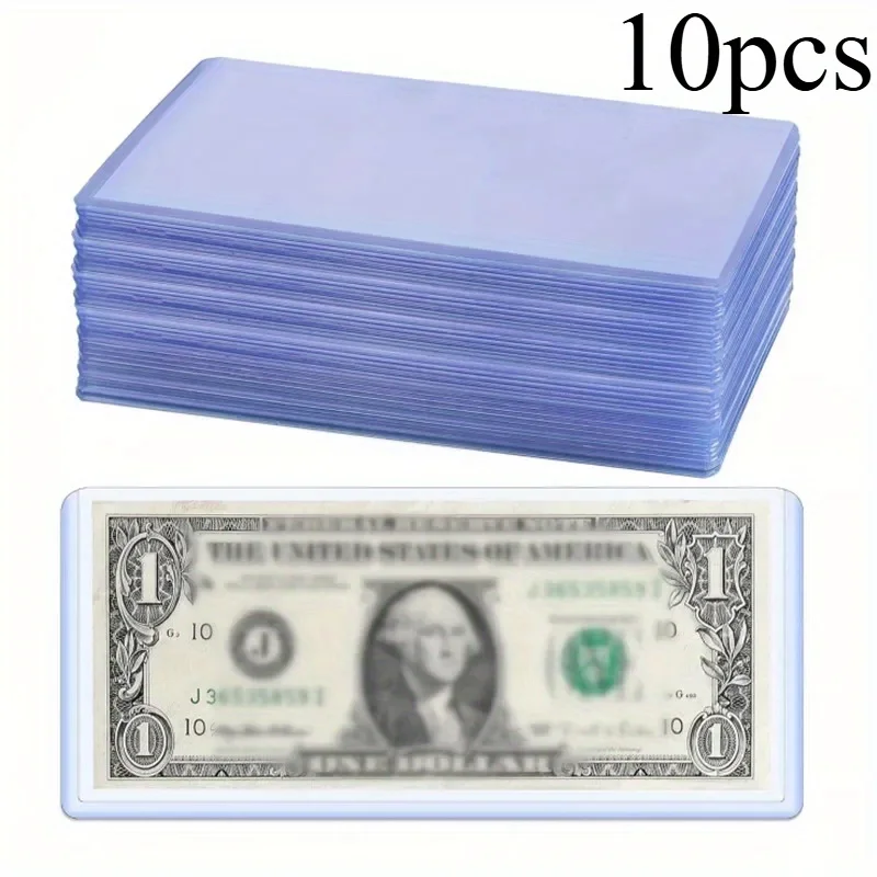 10 Pcs Bill Currency PVC Clear Hard Plastic Sleeve Clip Paper Money Notes Bills Holder for Collection Protector Case Supplies
10 Pcs Bill Currency PVC Clear Hard Plastic Sleeve Clip Paper Money Notes Bills Holder for Collection Protector Case Supplies