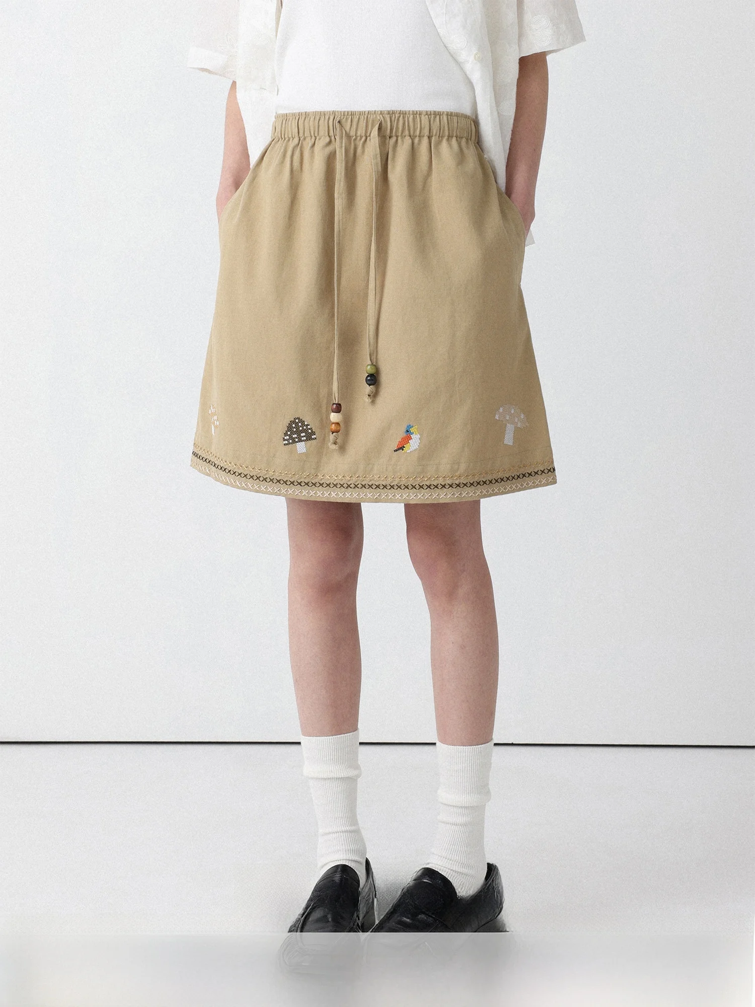 LowCalorie Pixel Style Embroidered Linen Half Skirt High Waist A-Line Skirt Breathable Skin-Friendly Plant-Themed Summer Skirt
LowCalorie Pixel Style Embroidered Linen Half Skirt High Waist A-Line Skirt Breathable Skin-Friendly Plant-Themed Summer Skirt