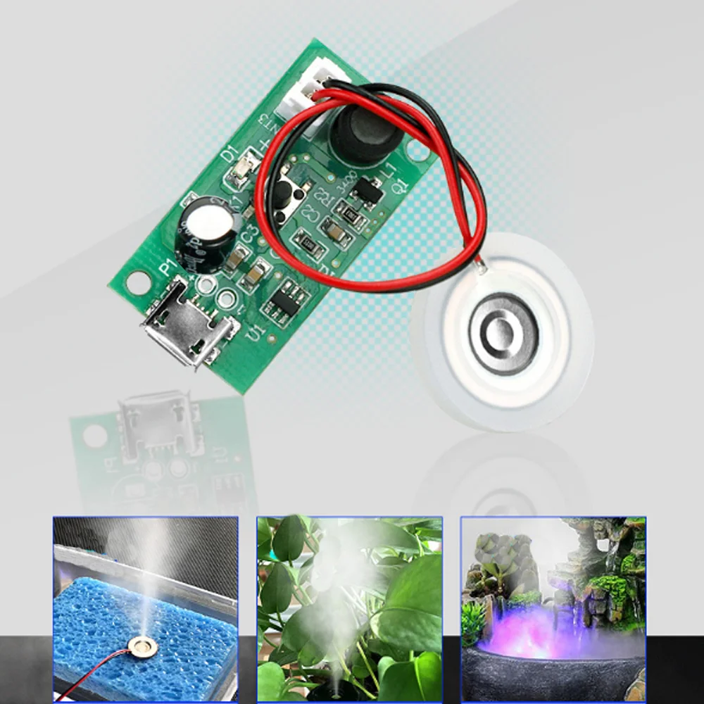 USB Mini Humidifier DIY Kits Mist Maker and Driver Circuit Board Fogger Atomization Film Atomizer Sheet High Frequency Oscillati
USB Mini Humidifier DIY Kits Mist Maker and Driver Circuit Board Fogger Atomization Film Atomizer Sheet High Frequency Oscillati