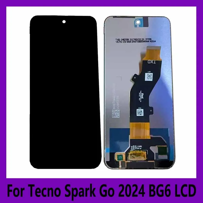 For Tecno Spark Go 2024 BG6 LCD Display Touch Screen Digitizer Assembly Replacement Accessory
For Tecno Spark Go 2024 BG6 LCD Display Touch Screen Digitizer Assembly Replacement Accessory