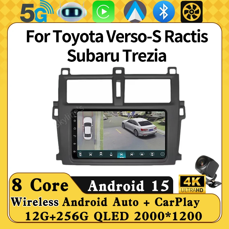 Android 14 7" Car Radio For Toyota Verso-S Ractis Subaru Trezia Multimedia Video Player Auto Carplay Navigation GPS 4G WIFI DSP
Android 14 7" Car Radio For Toyota Verso-S Ractis Subaru Trezia Multimedia Video Player Auto Carplay Navigation GPS 4G WIFI DSP