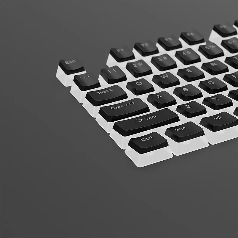 Blue pudding double leather milk keycap character luminous ABS two-color injection molding small full set of 130 keys
Blue pudding double leather milk keycap character luminous ABS two-color injection molding small full set of 130 keys