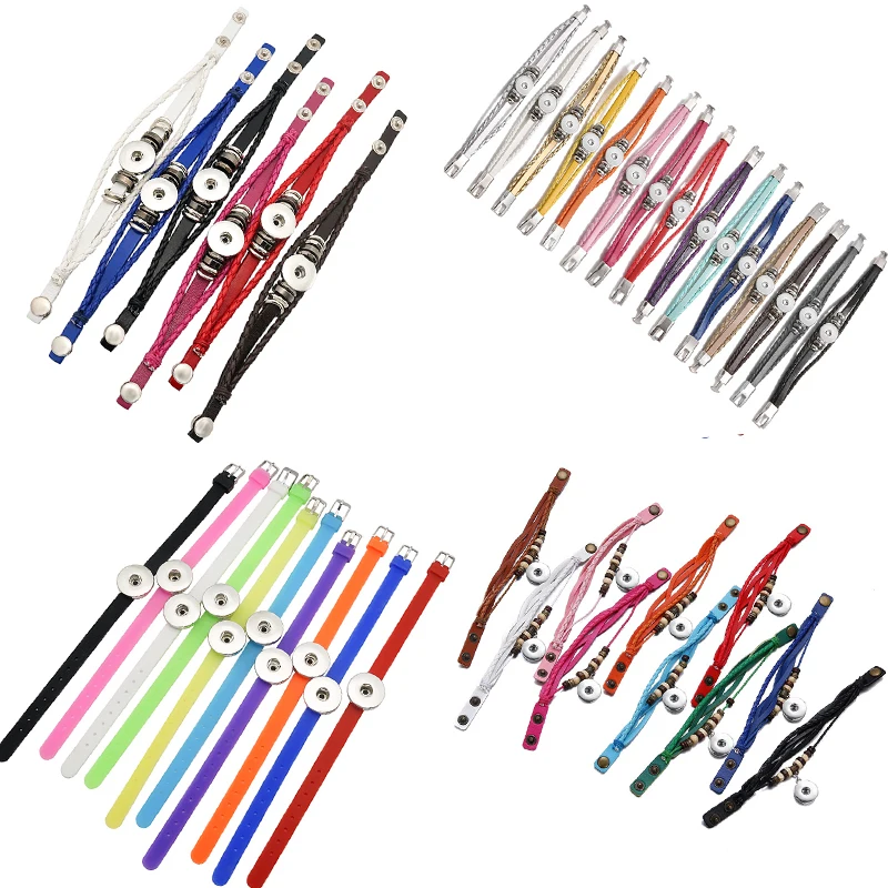 10 шт. разноцветных модных браслетов из кожи и силикона с застежкой-кнопкой 18 мм, подходят для кнопок-защелок 18 мм, украшения с застежкой-кнопкой, аксессуары для рукоделия
10 шт. разноцветных модных браслетов из кожи и силикона с застежкой-кнопкой 18 мм, подходят для кнопок-защелок 18 мм, украшения с застежкой-кнопкой, аксессуары для рукоделия