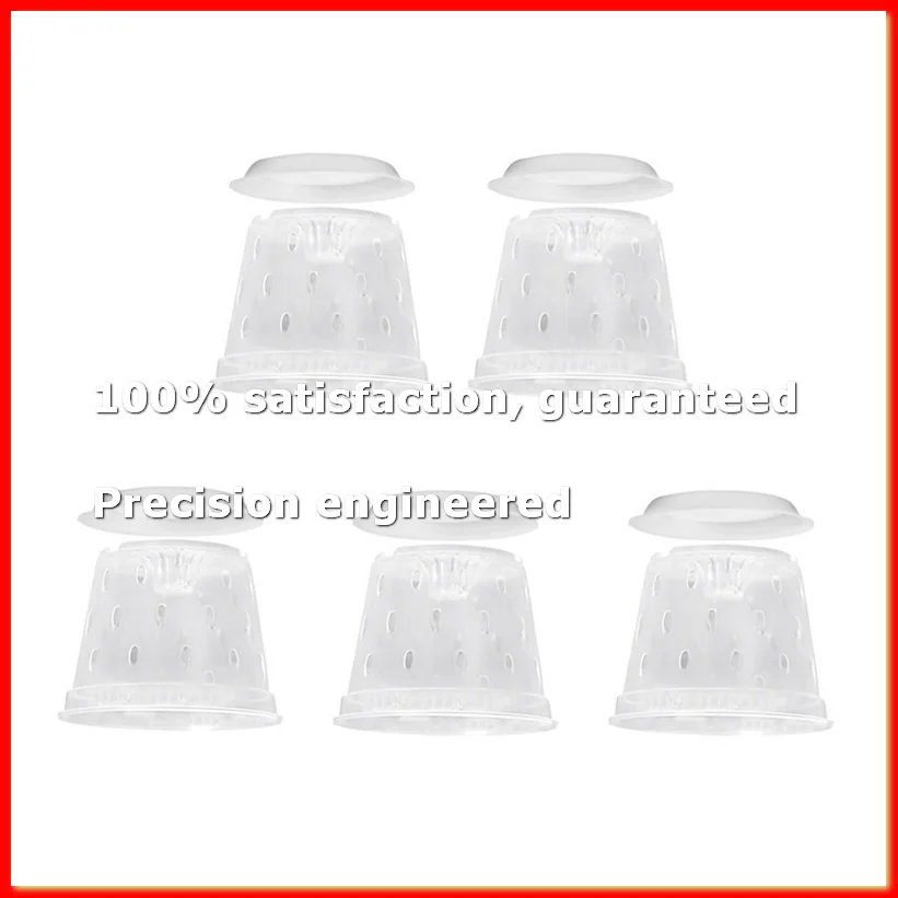 Orchid Pots- 7 Inch- 5 Pots and Saucers, Orchid Pots with Holes and Clear Plastic Orchid Pots for Repotting-A79M
Orchid Pots- 7 Inch- 5 Pots and Saucers, Orchid Pots with Holes and Clear Plastic Orchid Pots for Repotting-A79M
