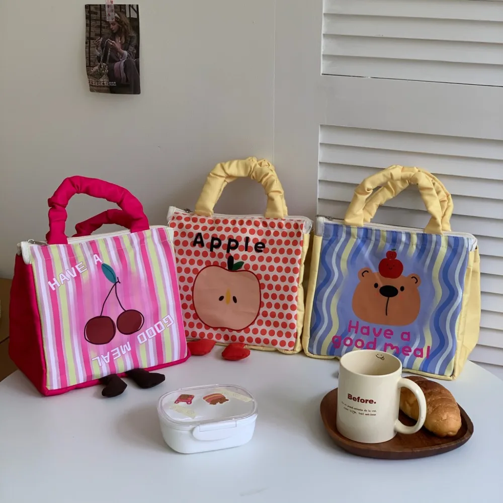 Cute Insulated Lunch Bag Waterproof Cartoon Dinner Bags Commuting Food Storage Canteen Bag Tableware
Cute Insulated Lunch Bag Waterproof Cartoon Dinner Bags Commuting Food Storage Canteen Bag Tableware