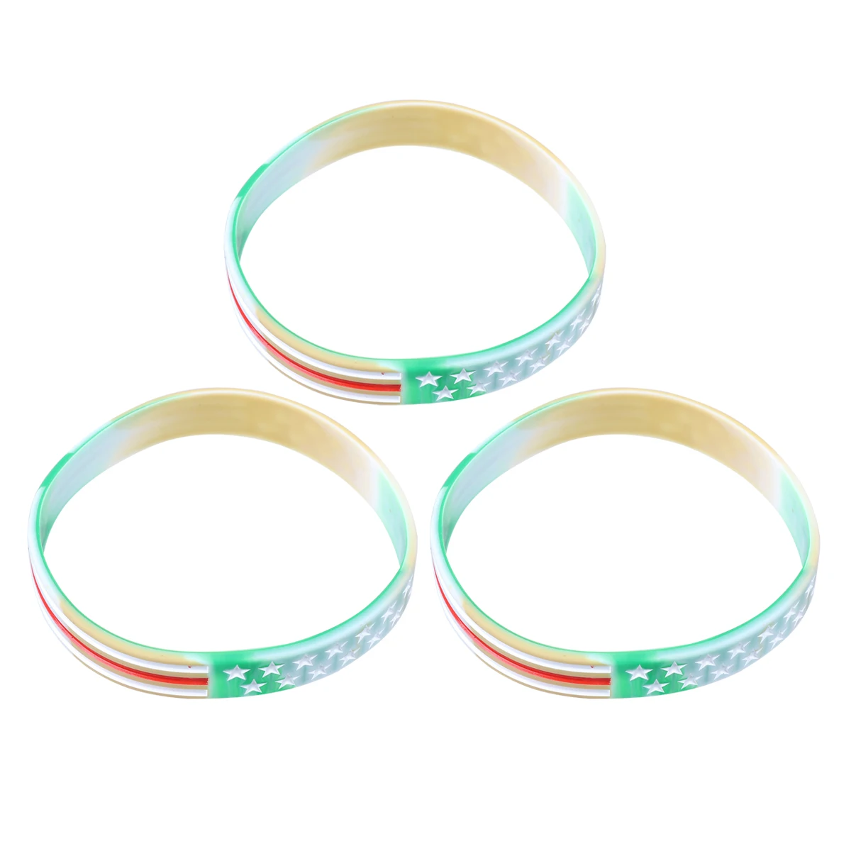 3 PCS Silicone Bracelet Conspicuously Colored Wristbands Exquisite Design Party American Flag
3 PCS Silicone Bracelet Conspicuously Colored Wristbands Exquisite Design Party American Flag