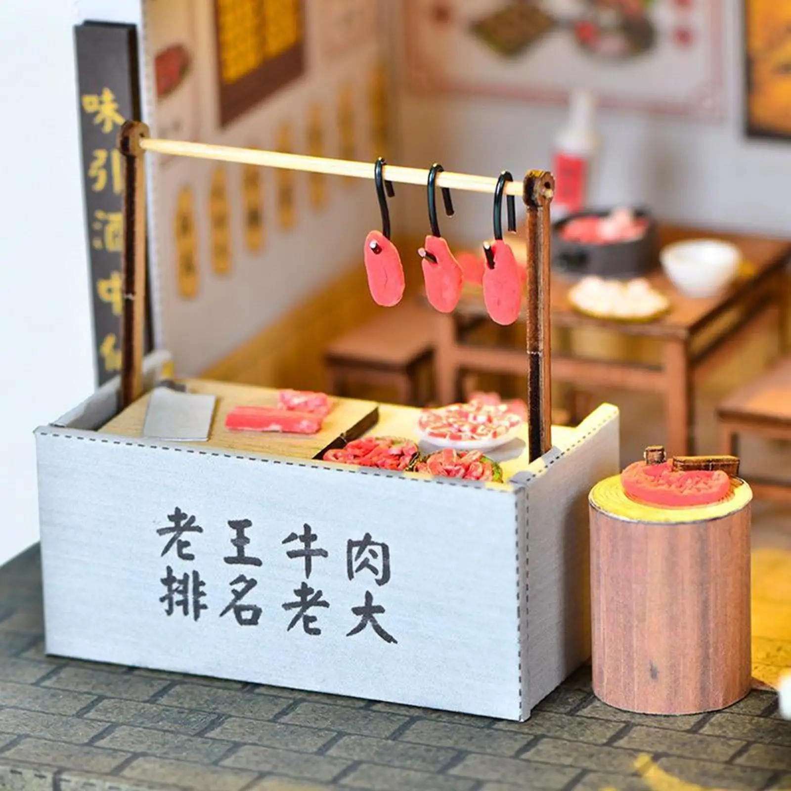 Dollhouse Miniature with Furniture, DIY Wooden Dollhouse Kit, 1:24 Scale Creative Room Idea, Hot Pot Restaurant House DIY Kits
Dollhouse Miniature with Furniture, DIY Wooden Dollhouse Kit, 1:24 Scale Creative Room Idea, Hot Pot Restaurant House DIY Kits