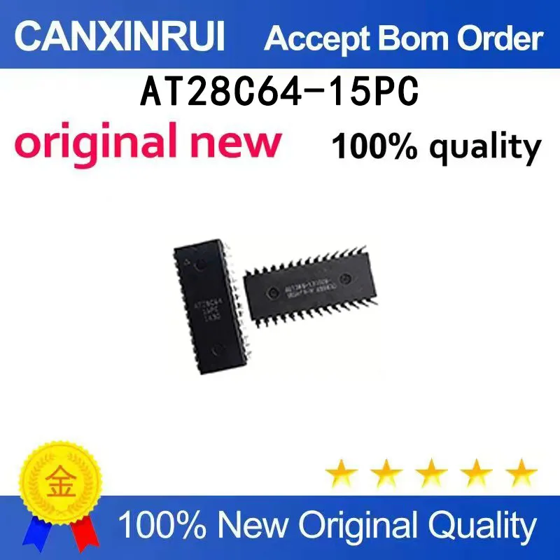 (5-100 PCS) Brand new original AT28C64-15PC AT28C64 direct insertion DIP-28 storage chip IC
(5-100 PCS) Brand new original AT28C64-15PC AT28C64 direct insertion DIP-28 storage chip IC