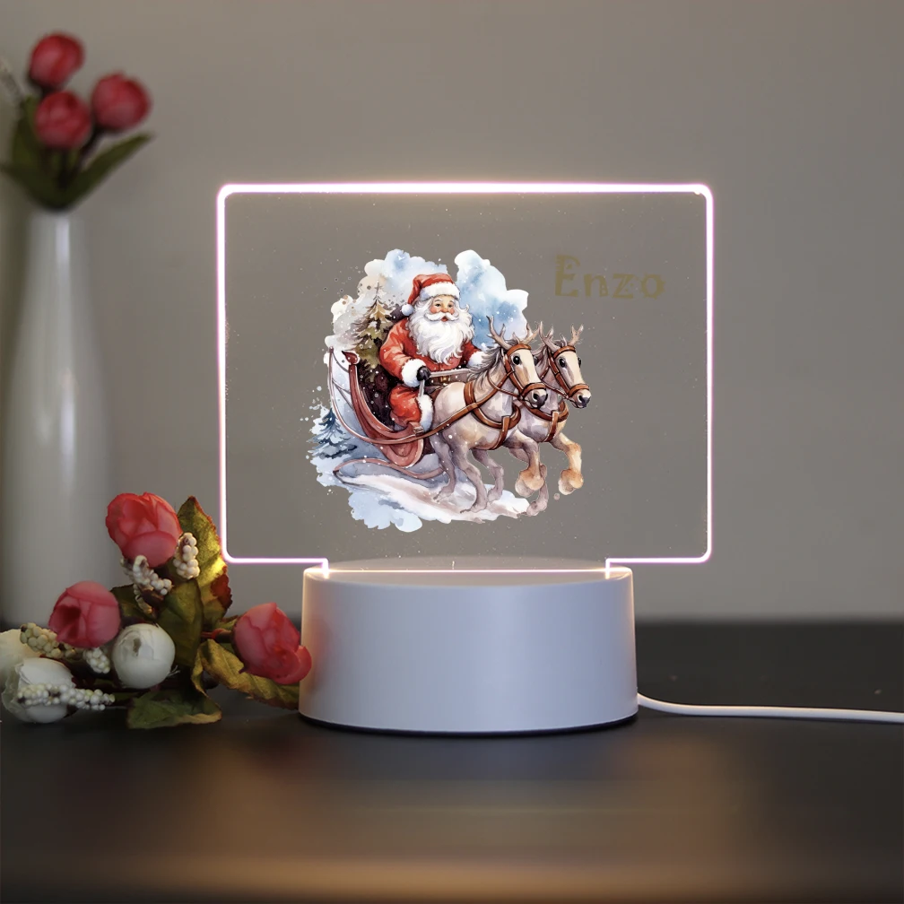 1 pc Chic Father Christmas UV Print Personalized Name 3D Visual Night Light 3d Illusion Night Lamp Bedroom Decor Gift
1 pc Chic Father Christmas UV Print Personalized Name 3D Visual Night Light 3d Illusion Night Lamp Bedroom Decor Gift
