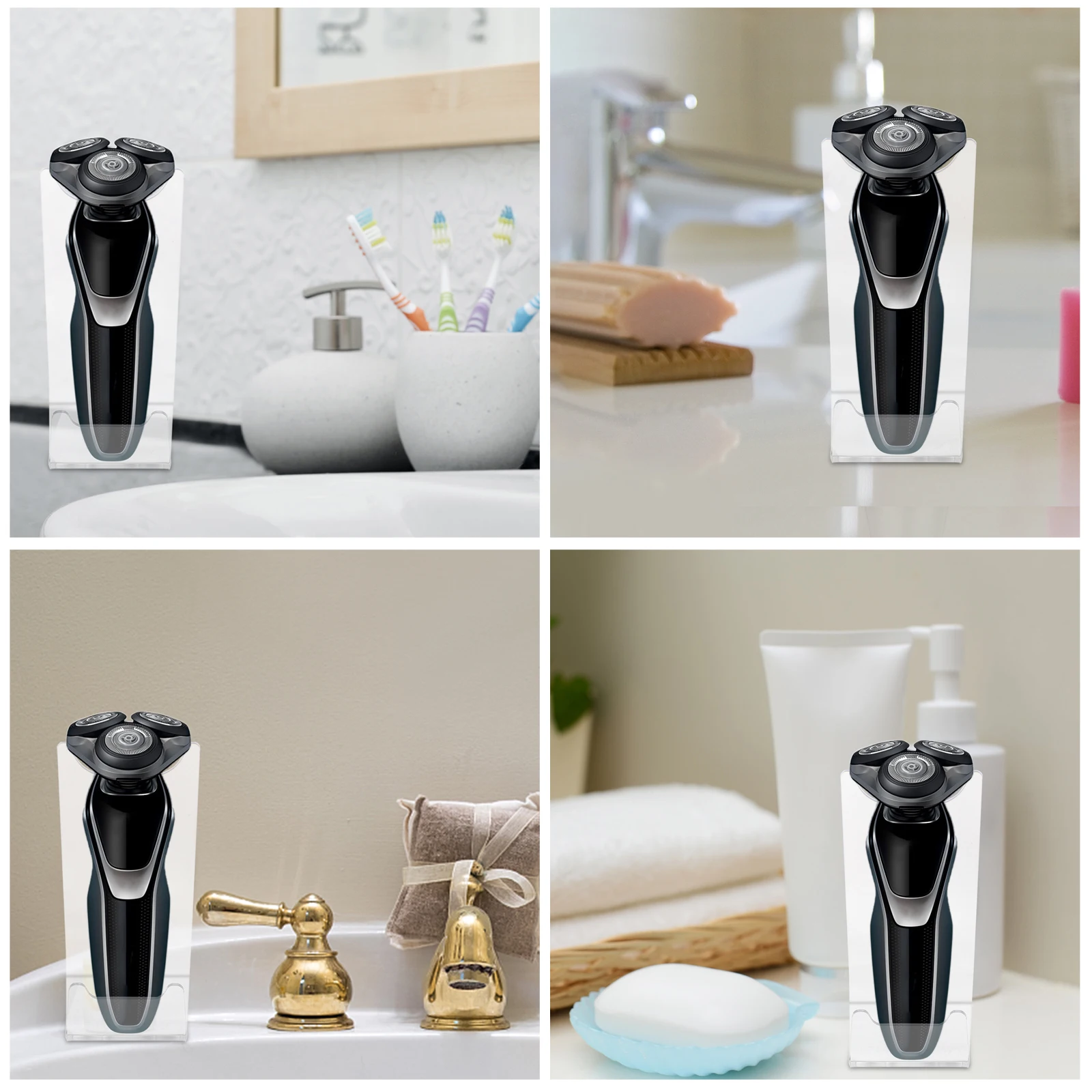 2Pcs Shaver Display St Clear Acrylic Brackets Beard Razor Holder Storage Desk Home Office Electric perpetrates
2Pcs Shaver Display St Clear Acrylic Brackets Beard Razor Holder Storage Desk Home Office Electric perpetrates