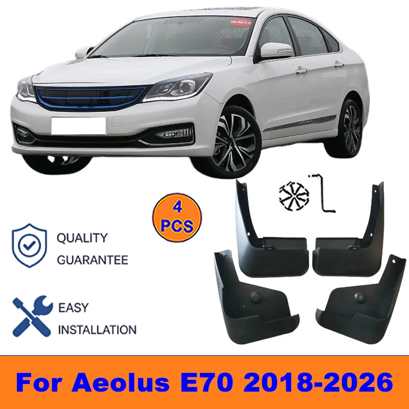 4Pcs Mud Flaps For Aeolus E70 2018-2026-Splash Guards Front&Rear Wheel Fender Mudguards Car Exterior Protection Accessories
4Pcs Mud Flaps For Aeolus E70 2018-2026-Splash Guards Front&Rear Wheel Fender Mudguards Car Exterior Protection Accessories