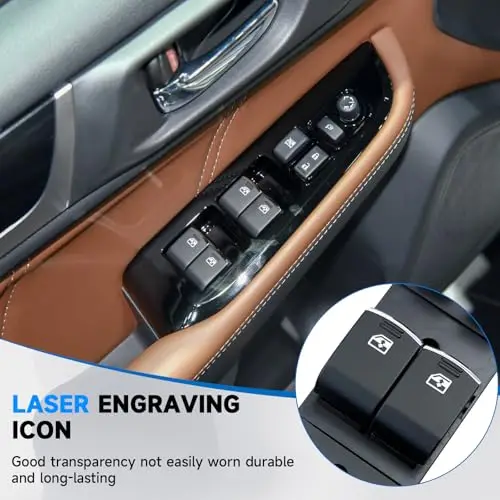 Left Front Power Window Control Panel With Illuminated Buttons And Installation Tool For 2015-2020 Models
Left Front Power Window Control Panel With Illuminated Buttons And Installation Tool For 2015-2020 Models