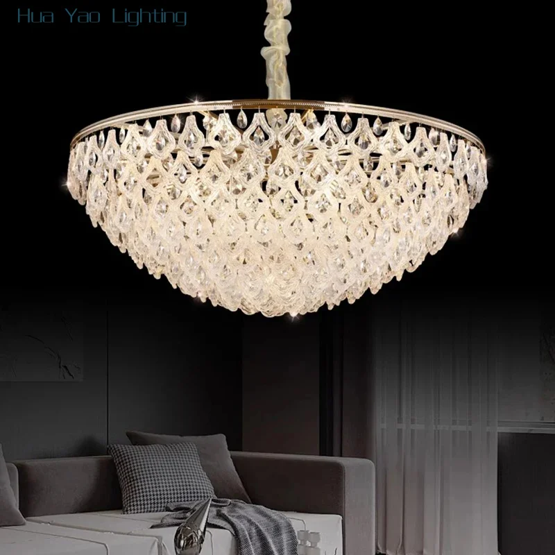 Luxury Crystal Pendant Light Home Decoration Chandelier Modern Living Roo M Ceiling Chandelier Lustre Dining Room Villa Lighting
Luxury Crystal Pendant Light Home Decoration Chandelier Modern Living Roo M Ceiling Chandelier Lustre Dining Room Villa Lighting