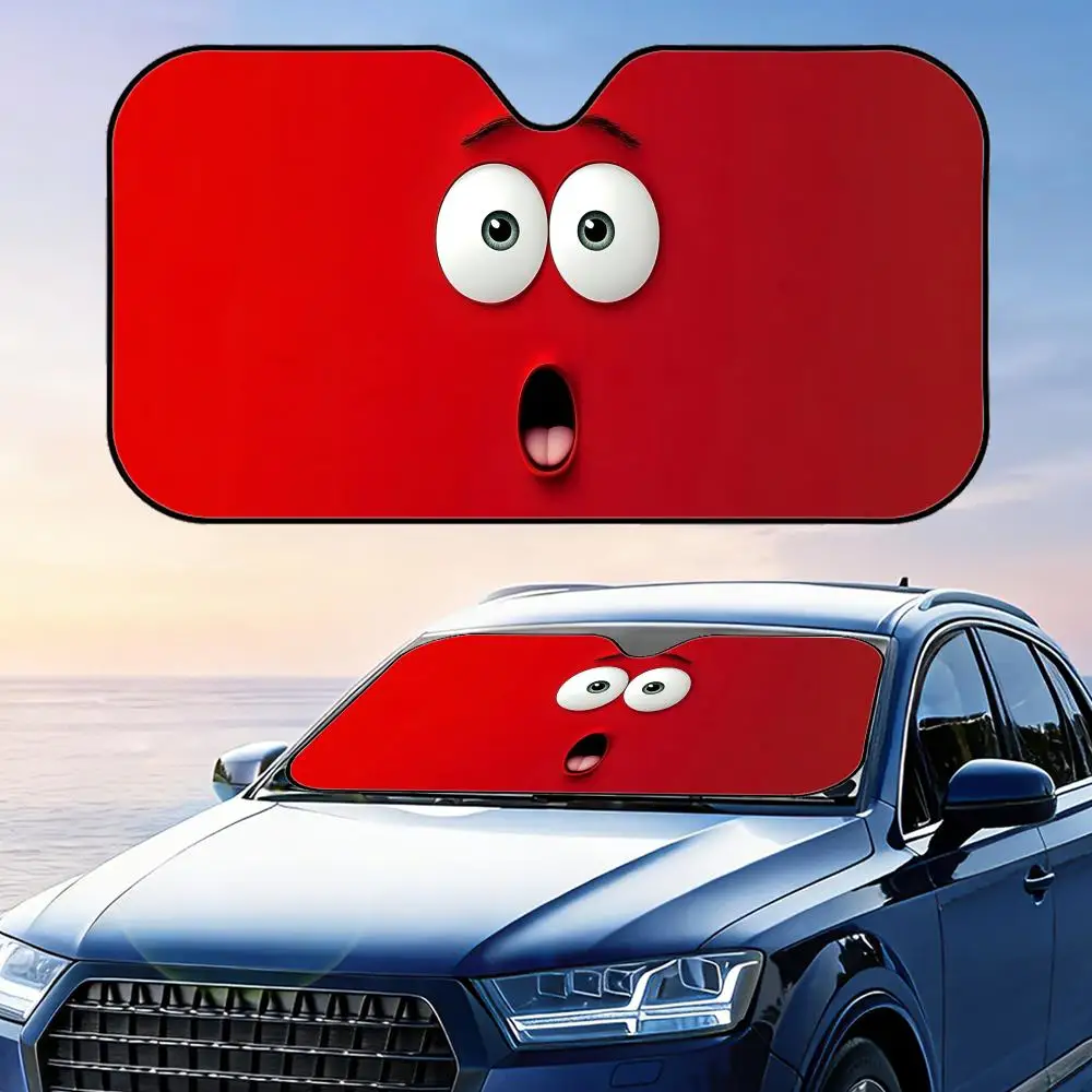 Cute cartoon expression pack Sun Visor Foldable Car Windshield Sun Shade UV Protection Reflective Heat Insulation Reusable Cover
Cute cartoon expression pack Sun Visor Foldable Car Windshield Sun Shade UV Protection Reflective Heat Insulation Reusable Cover