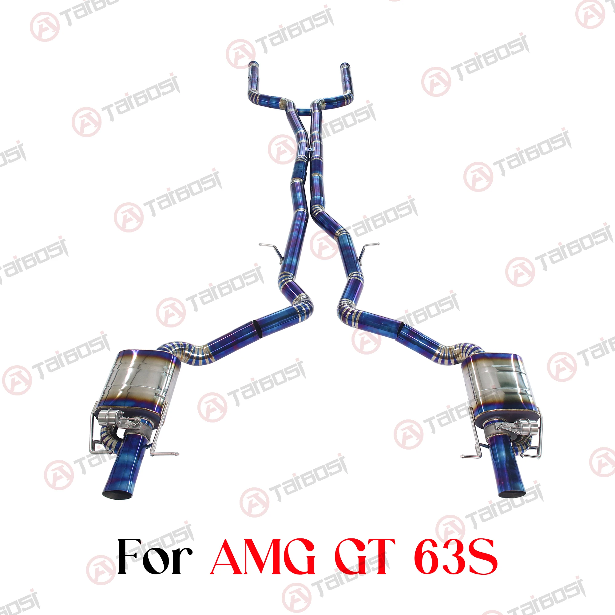 Taibosi For Mercedes Benz AMG GT63S 4.0T V8 Car Titanium Alloy Kit Vacuum Valve Muffler High Performance Catback Exhaust System
Taibosi For Mercedes Benz AMG GT63S 4.0T V8 Car Titanium Alloy Kit Vacuum Valve Muffler High Performance Catback Exhaust System