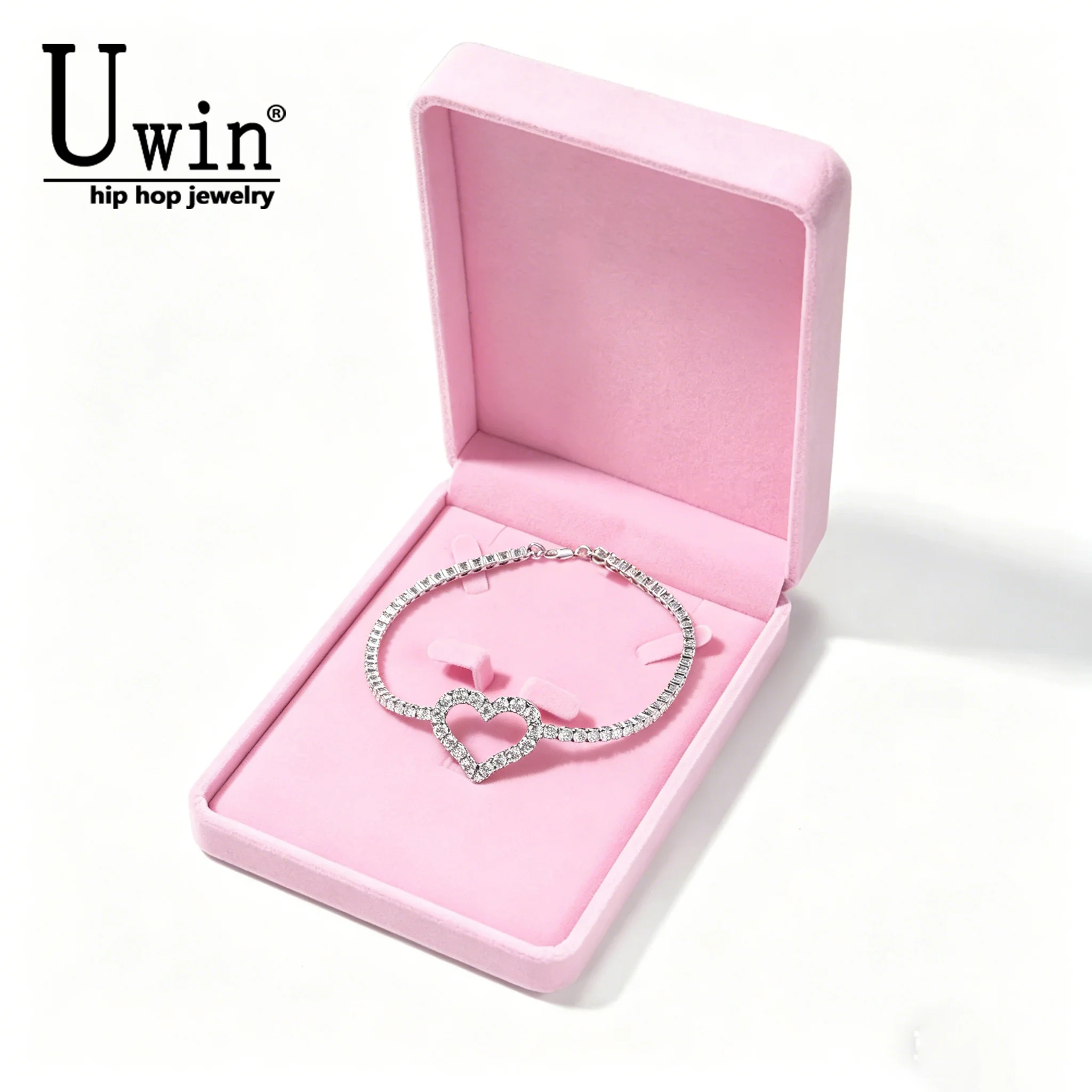 Uwin Hollow Love Heart 3mm Tennis Chain Anklet Iced Out 5A+ Cubic Zirconia Women's Sparkling Heart Anklet Hiphop Jewelry
Uwin Hollow Love Heart 3mm Tennis Chain Anklet Iced Out 5A+ Cubic Zirconia Women's Sparkling Heart Anklet Hiphop Jewelry