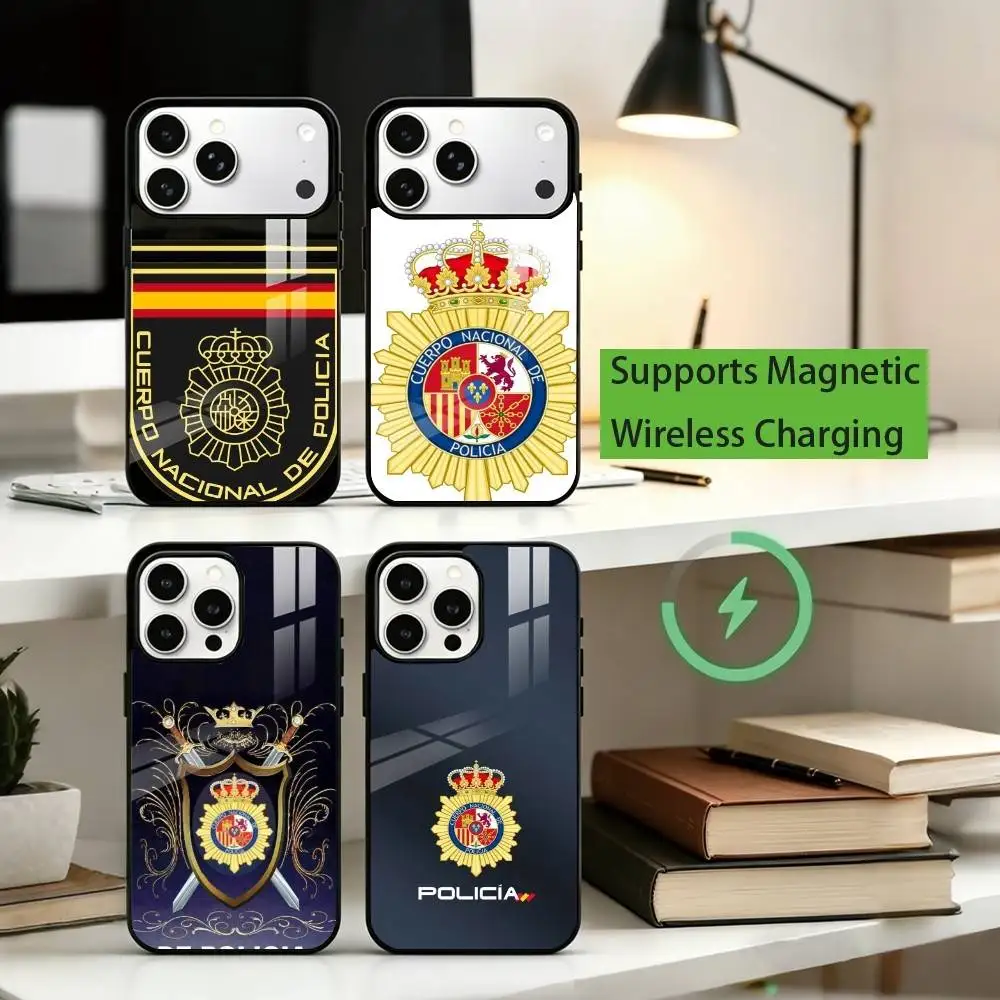 Spanish National Police Badge Phone Case For iPhone17,16,15,14,13,12,11 Plus,Pro Supports Magnetic Wireless Charging
Spanish National Police Badge Phone Case For iPhone17,16,15,14,13,12,11 Plus,Pro Supports Magnetic Wireless Charging