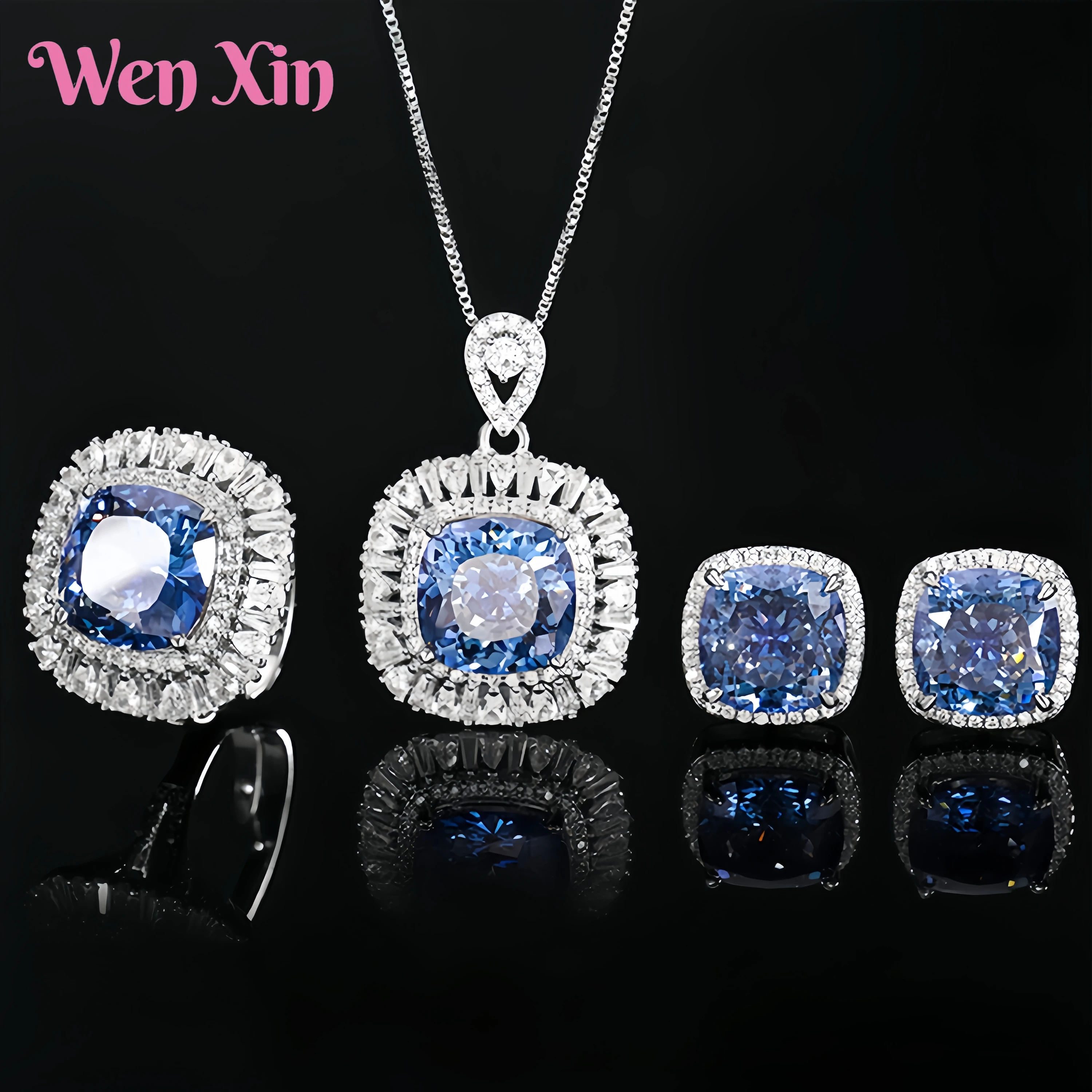 WENXIN Brand MUSHAN MCT New Top Grade Quality Jewelry Stud Earrings For Women Pendant Necklace Stud Earring Rings Jewelry
WENXIN Brand MUSHAN MCT New Top Grade Quality Jewelry Stud Earrings For Women Pendant Necklace Stud Earring Rings Jewelry
