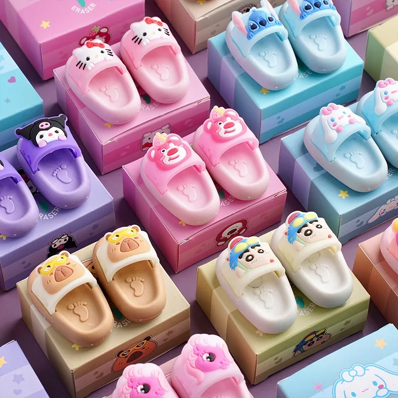 Hello Kitty Kulomi Lilo&Stitch Erasers Cute Creative Slippers Styling Student Stationery and Learning Supplies Children Gifts
Hello Kitty Kulomi Lilo&Stitch Erasers Cute Creative Slippers Styling Student Stationery and Learning Supplies Children Gifts