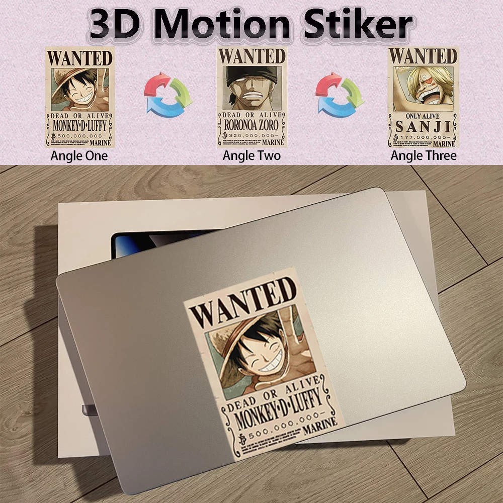 One Piece Anime Stickers Luffy Zoro Sanji Self-adhesive 3D Motion Decals for Cars,Laptop,Refrigerator,Motorcycle,Etc.
One Piece Anime Stickers Luffy Zoro Sanji Self-adhesive 3D Motion Decals for Cars,Laptop,Refrigerator,Motorcycle,Etc.