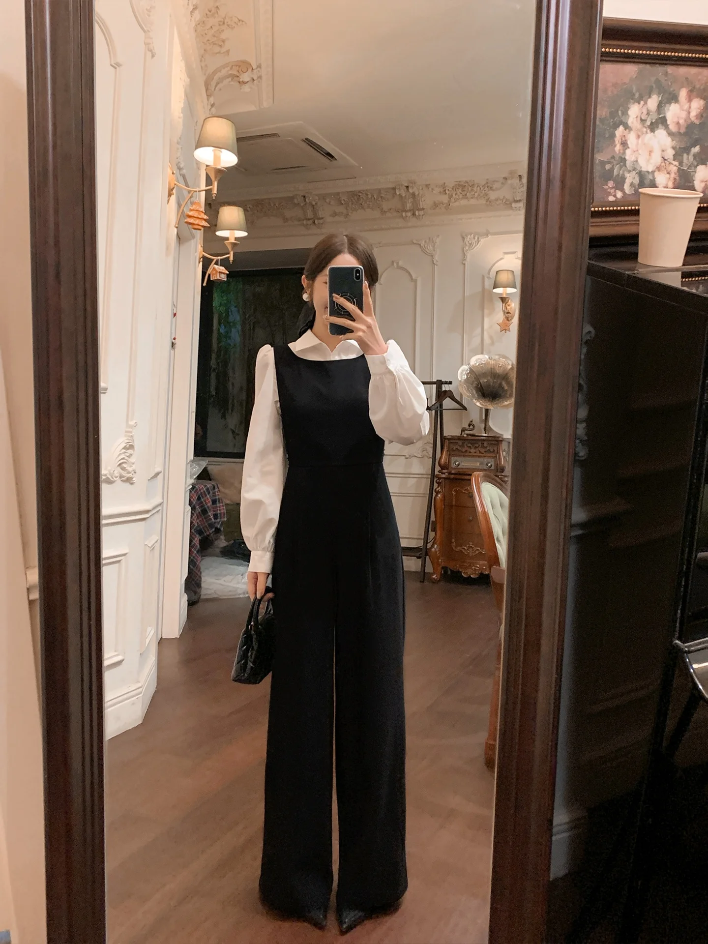 Женский костюм-комбинезон Seoul Girl, весна 2026, с высокой талией, широкими штанинами, в стиле Svel Boat Ne, традиционный китайский стиль, топ
Женский костюм-комбинезон Seoul Girl, весна 2026, с высокой талией, широкими штанинами, в стиле Svel Boat Ne, традиционный китайский стиль, топ