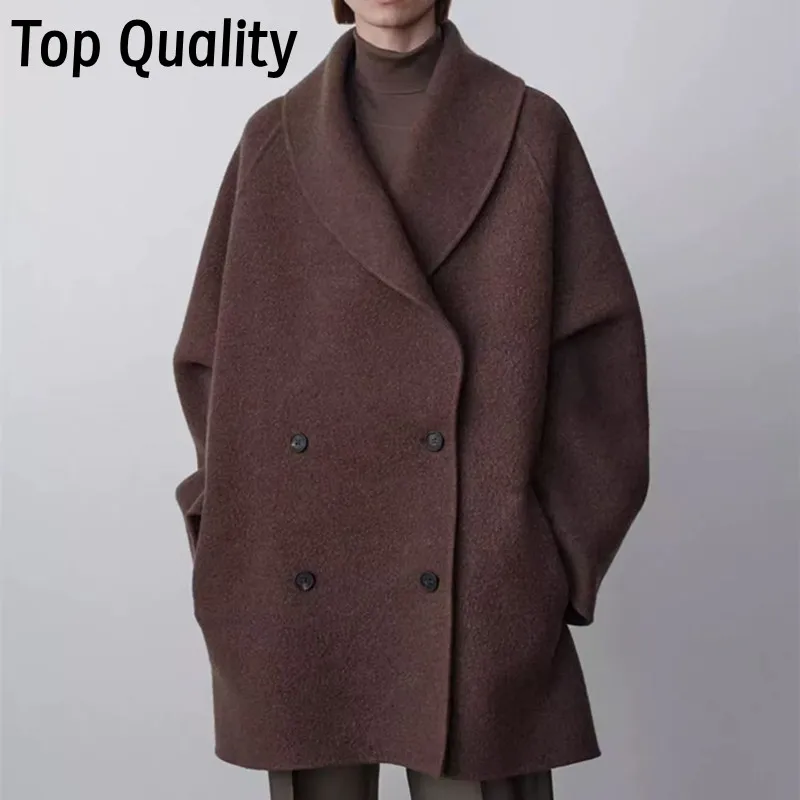 Women's woolen coat spring new minimalist niche design women's double-sided woolen cashmere coat
Women's woolen coat spring new minimalist niche design women's double-sided woolen cashmere coat